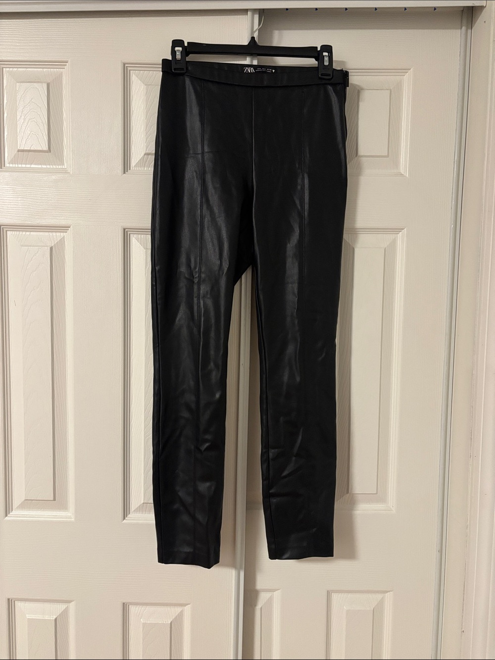 Zara Black Faux polyester Leggings